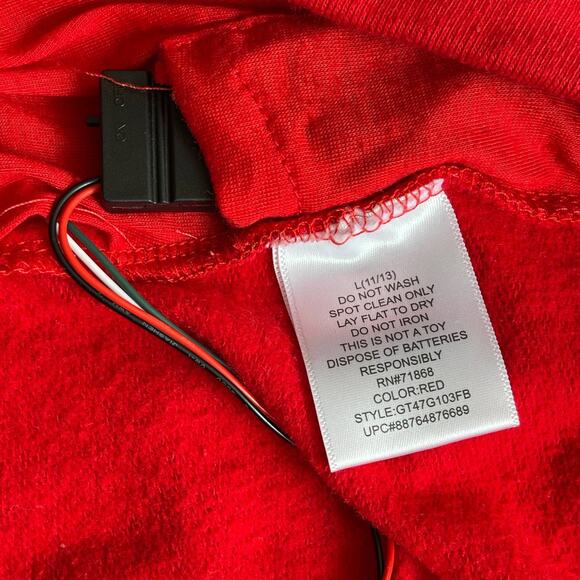 FREEZE Santa I've Been Good-ish Light Up Ugly Christmas Sweatshirt Size Large - Picture 4 of 4